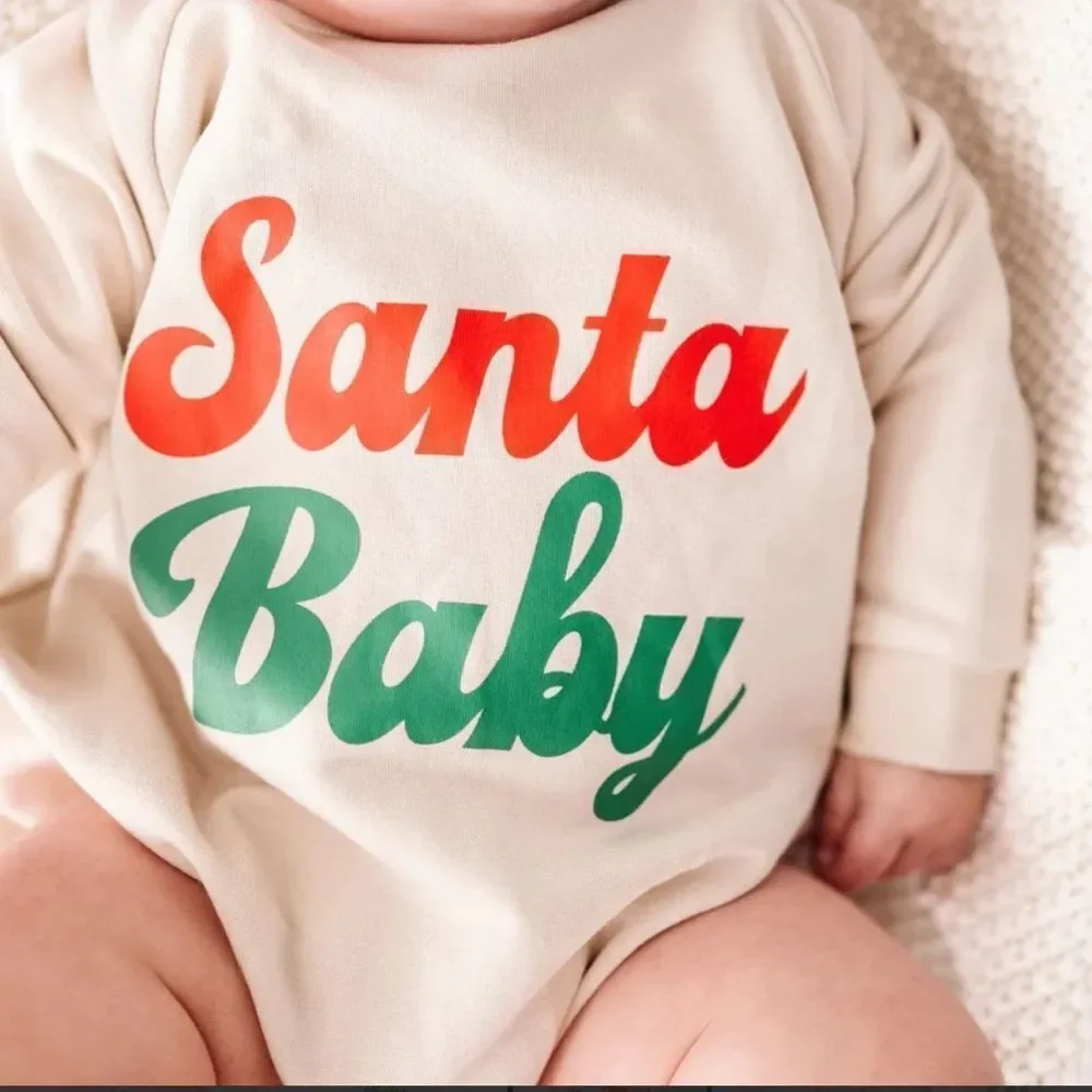 SANTA BABY MOMMY & ME CREWNECK SWEATSHIRT BUNDLE - Picture 5 of 12
